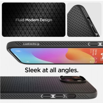 Spigen Liquid Air dėklas - juodas (Apple Iphone 15 Plus)